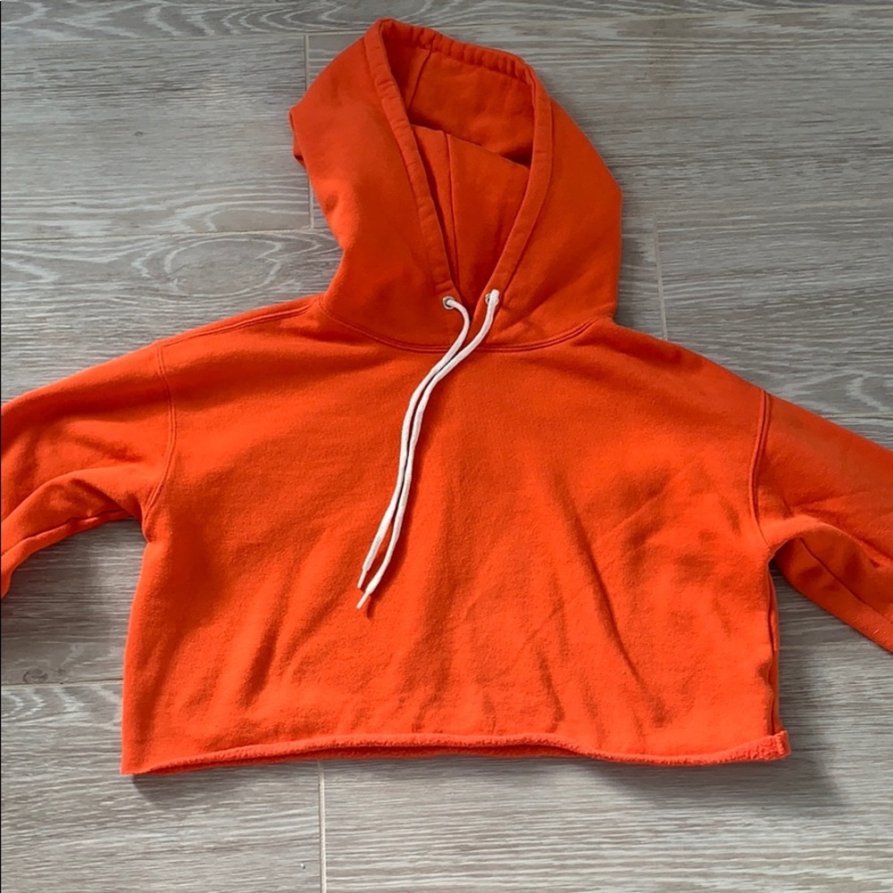 Wild Fable Orange cropped hoodie